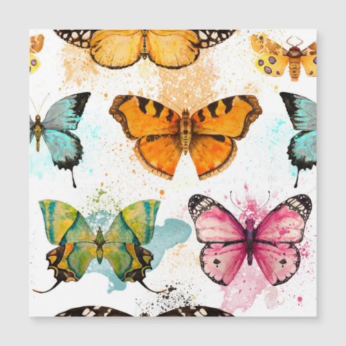Watercolor Butterfly Seamless Delicate Pattern