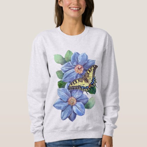 Watercolor Butterfly Sweatshirt