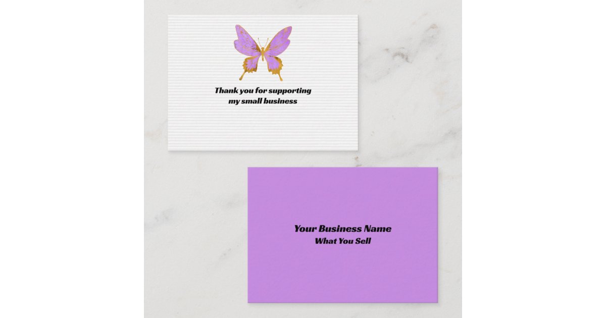 Watercolor Butterfly Thank You Note Card | Zazzle