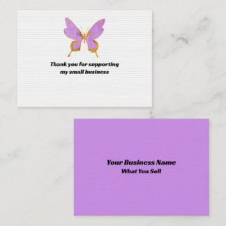 Watercolor Butterfly Thank You Note Card