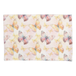 Watercolor Butterfly Whimsy Pillow Case