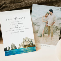 Watercolor Cabo San Lucas Mexico Save the Date Invitation