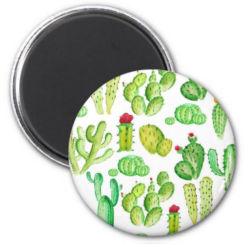 Watercolor Cacti Magnet
