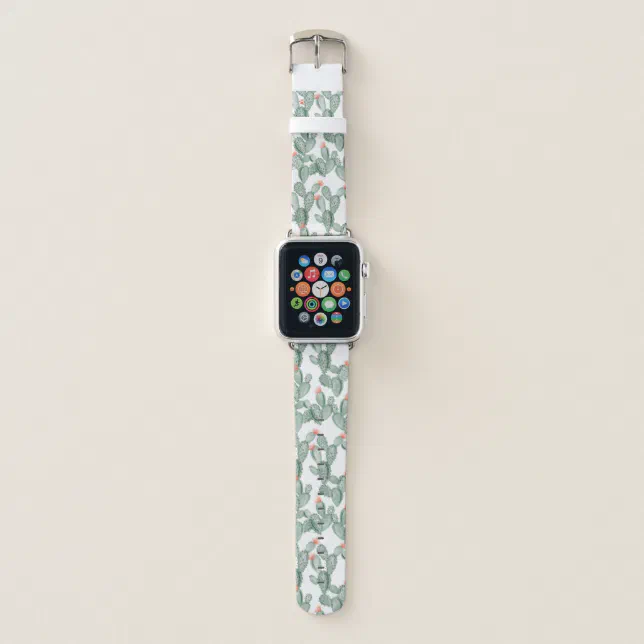 Watercolor Cactus Apple Watch Band Zazzle