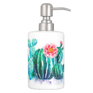 Cactus Bath Accessory Sets Zazzle