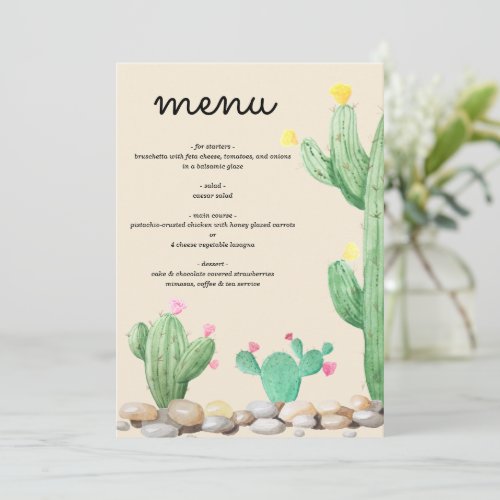 Watercolor Cactus Cards  Gifts Sign