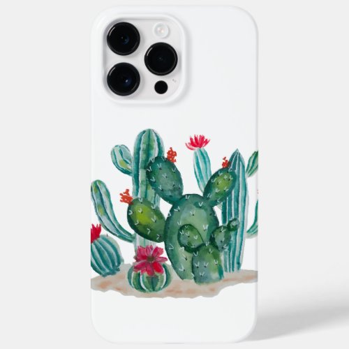 Watercolor Cactus Flower Plants  Case_Mate iPhone 14 Pro Max Case