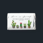 Watercolor Cactus Love is Sweet Bridal Shower Hershey's Miniatures<br><div class="desc">Love is sweet! Add sweet treats to your event with these customizable Hershey Miniatures favours. They feature watercolour potted succulents and cacti. Personalize by adding your own details. These cactus Hershey Miniatures chocolates are perfect as gifts for summer bridal showers and weddings.</div>