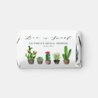 Watercolor Cactus Love is Sweet Bridal Shower