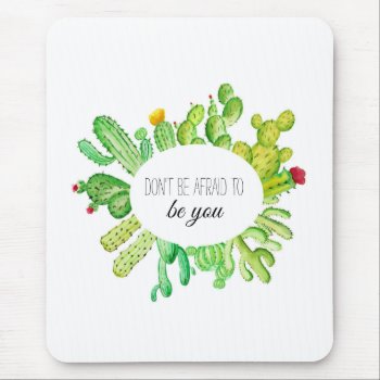 Watercolor Cactus Mouse Pad by boidesigns at Zazzle