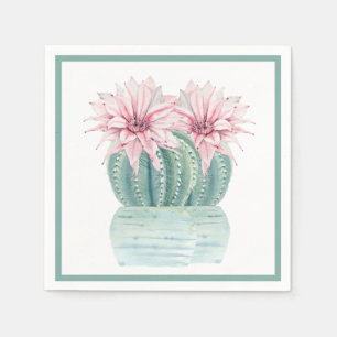 Watercolor Cactus Napkins