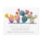 Watercolor Cactus New Home Moving Announcement