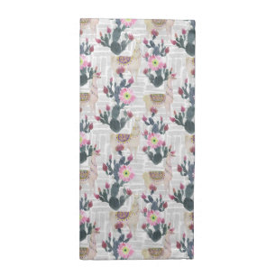 Watercolor Cactus Pattern Cloth Napkin
