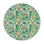 Watercolor Cactus Pattern Cutting Board
