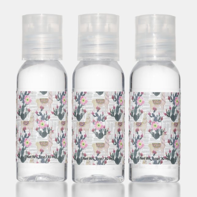 Watercolor Cactus Pattern Hand Sanitizer (Set)