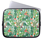 Watercolor Cactus Pattern Laptop Sleeve
