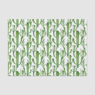Watercolor cactus pattern party tissue paper