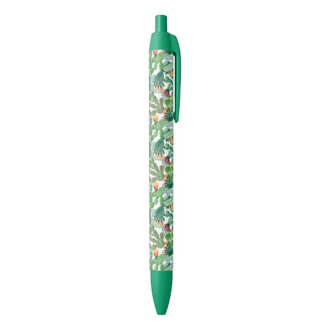 Watercolor Cactus Pattern Pen (Bottom (Vertical))