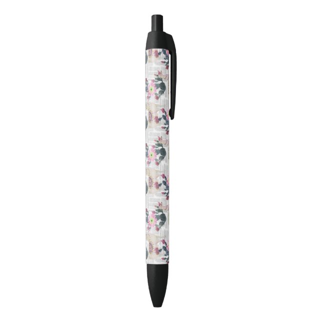 Watercolor Cactus Pattern Pen (Bottom (Vertical))