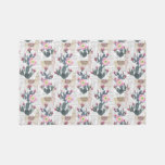 Watercolor Cactus Pattern Rug