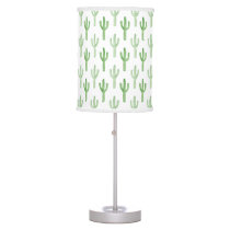 Watercolor Cactus Pattern Table Lamp Watercolor Cactus Pattern Table Lamp