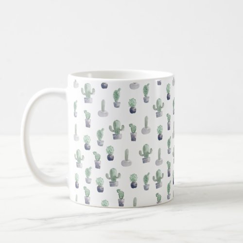 Watercolor Cactus Plants Coffee Mug