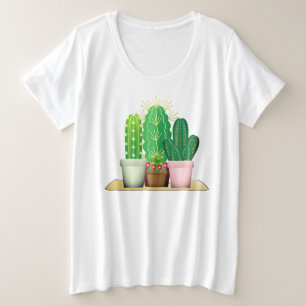 Watercolor Cactus Plants / Garden T-Shirt