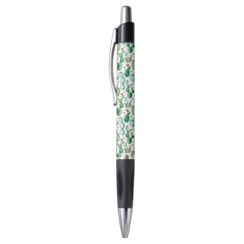 Watercolor Cactus Plants Pattern Pen