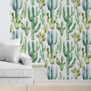 Watercolor Cactus southwest Desert Wallpaper