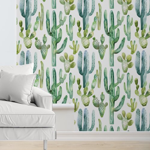 Watercolor Cactus southwest Desert  Wallpaper