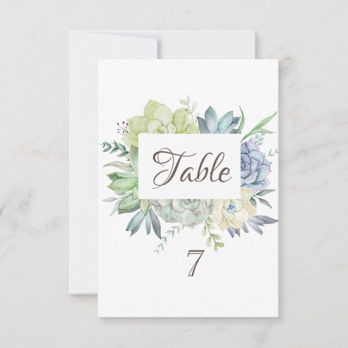 Watercolor Cactus Succulents Invitation