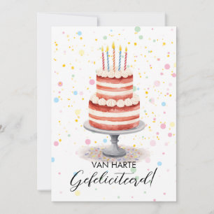 Watercolor Cake Birthday Card