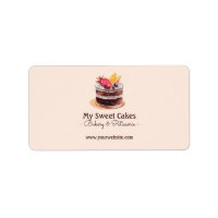 Watercolor cake patisserie cupcake Packaging