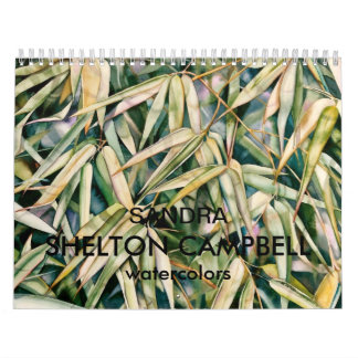 Watercolor Calendar by Sandra Shelton Campbell