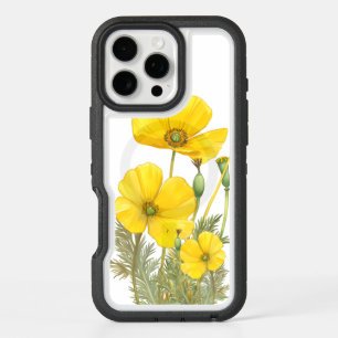 Watercolor California Poppy Yellow  Flower iPhone 16 Pro Max Case