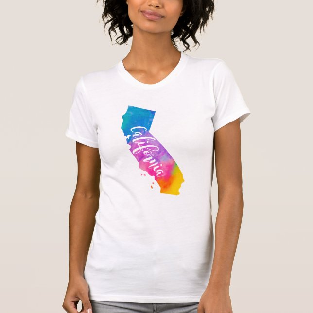 Watercolor California T-Shirt (Front)