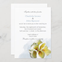 Watercolor calla lilies Floral Invitations