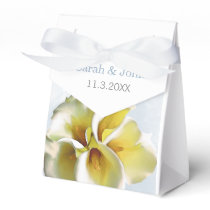 watercolor calla lilies Floral Wedding favor box