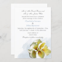 watercolor calla lily Floral wedding Invitation
