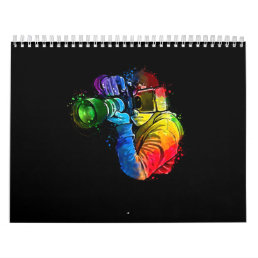 Watercolor Camera Art Photography Lovers Calendar