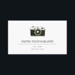 Watercolor Camera Photography Business Card<br><div class="desc">Watercolor camera ,  featuring your name or company name on the front and contact info on the back.</div>