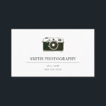 Watercolor Camera Photography Business Card<br><div class="desc">Watercolor camera ,  featuring your name or company name on the front and contact info on the back.</div>