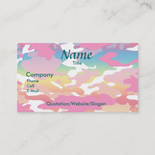 WATERCOLOR CAMO - BUSINESS CARD