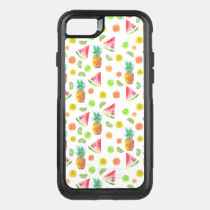 Watercolor Candied Fruit Pattern OtterBox Commuter iPhone SE/8/7 Case