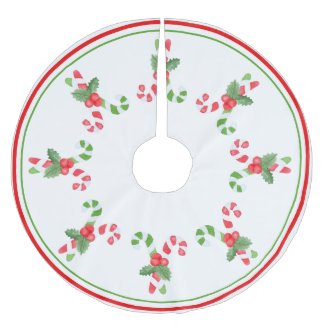 Watercolor Candy Cane Pattern - Christmas