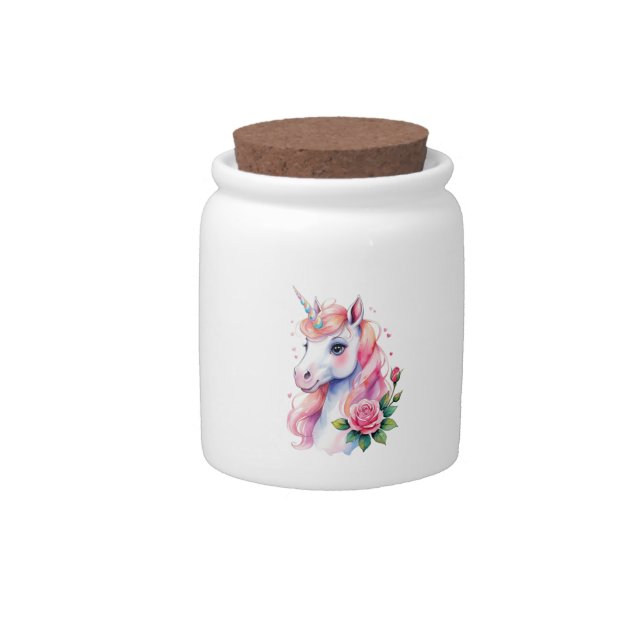 Watercolor  candy jar (Front)