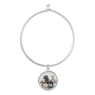 Watercolor Cane Corso dog Bangle Bracelet