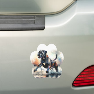Watercolor Cane Corso dog Car Magnet