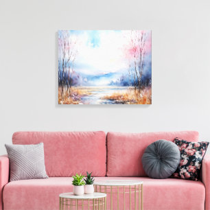 Watercolor  canvas print