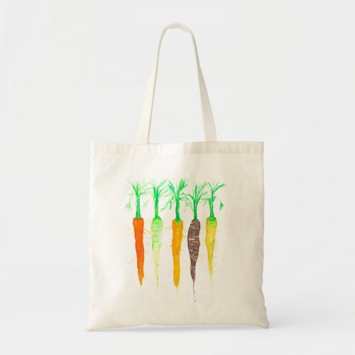 Watercolor Carrots Tote Bag